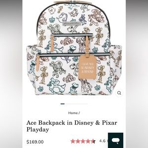 petunia pickle bottom Ace Backpack in Disney & Pixar Playday Diaper Bag